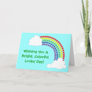 Shamrock Rainbow Card
