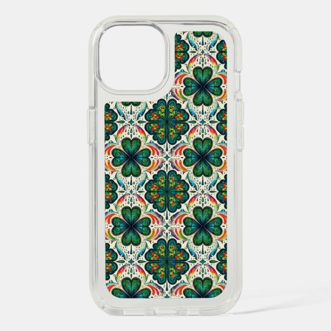 Shamrock Rainbows. St. Patty's Day Speck iPhone Case (Front)