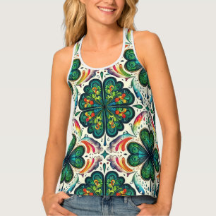 Shamrock Rainbows. St. Patty's Day Tank Top