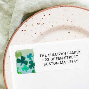 Shamrock Return Address Label