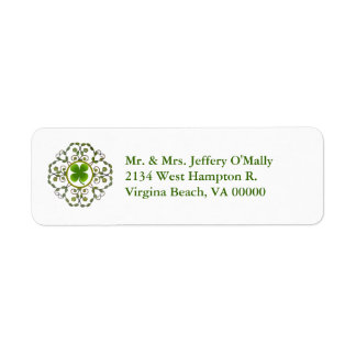 Shamrock Return Address Labels