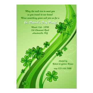 Shamrock Road St. Patrick's Day Party Invitation