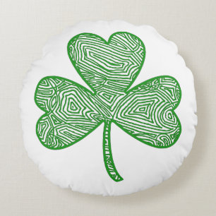 Shamrock Round Pillow