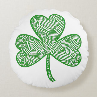 Shamrock Round Pillow