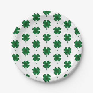Shamrock Saint Patrick's Day  Paper Plates