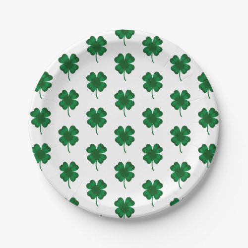 Shamrock Saint Patricks Day  Paper Plates