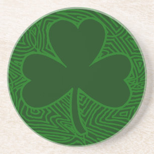Shamrock Sandstone Coaster