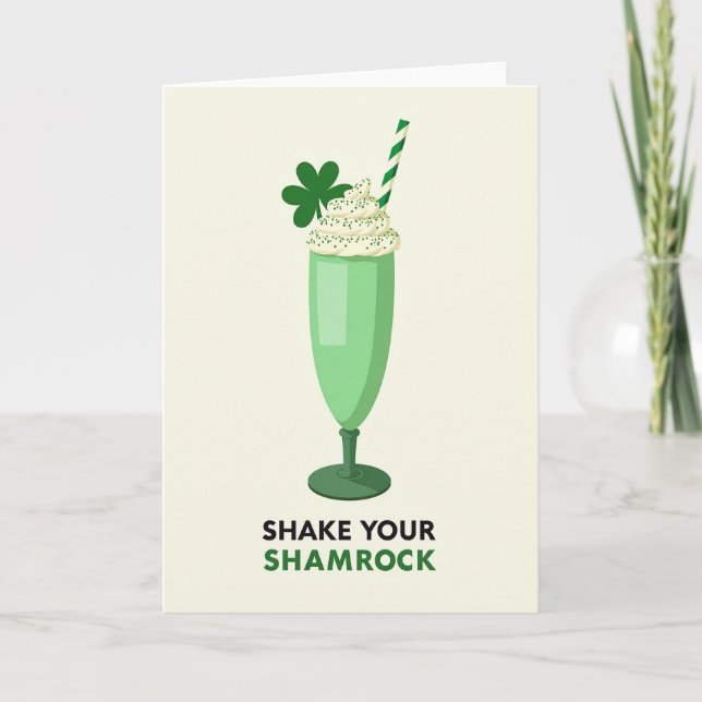 Shamrock Shake Celebration Card (Front)