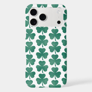 Shamrock Shape Plaid Classic Green iPhone Case
