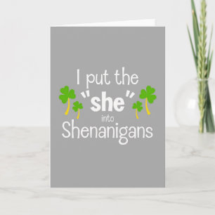 Shamrock Shenanigans Fun Card