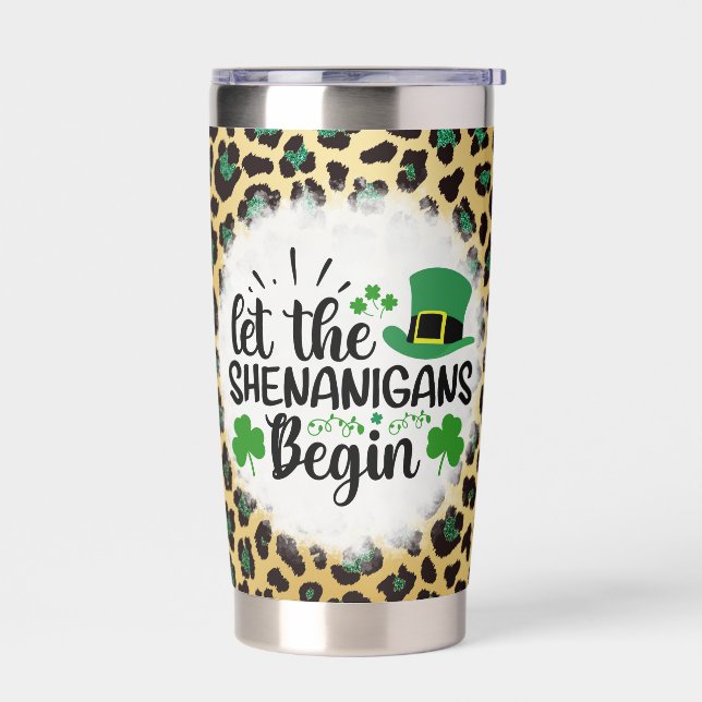 Shamrock Shenanigans Insulated Tumbler (Left)