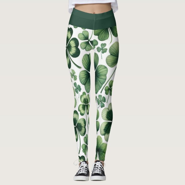 Shamrock Shuffle Leggings (Front)
