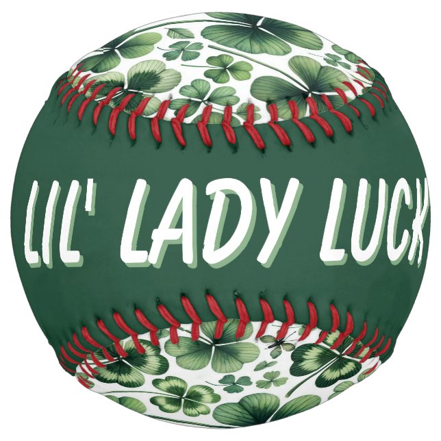 Shamrock Shuffle (personalize) Softball (Back)