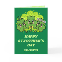 Shamrock Smiles St. Patrick’s Day Card