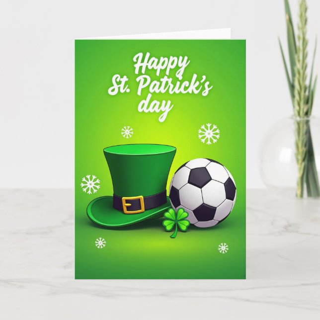 Shamrock Soccer Pattern Card (Front)