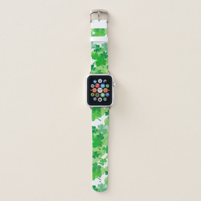 Shamrock Sparkel Apple Watch Band (Front)