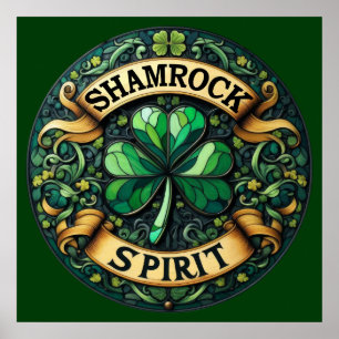 Shamrock Spirit Art Poster