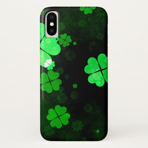 Shamrock St Patricks Day iPhone XS Case
