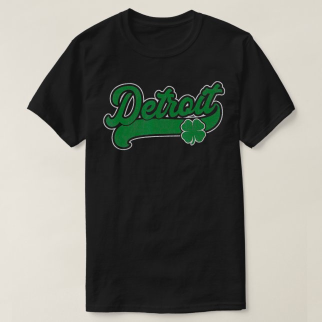 Shamrock St Patricks Day Funny Saint Paddys Irish  T-Shirt (Design Front)