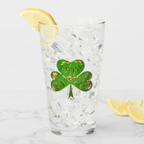Shamrock St Patricks Day Glass
