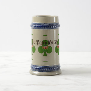 Shamrock St. Patrick's Day Holiday  Beer Stein