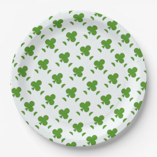 Shamrock St. Patrick's Day Holiday  Paper Plates