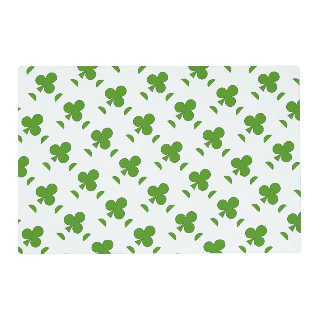 Shamrock St. Patrick's Day Holiday  Placemat (Front)