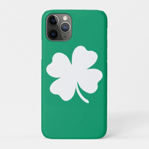 Shamrock St Patricks Day Ireland iPhone 11 Pro Case