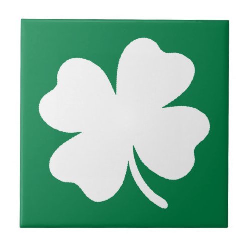 Shamrock  St Patricks Day Ireland Ceramic Tile