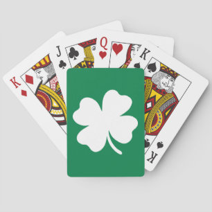 Shamrock  St Patricks Day Ireland Poker Cards