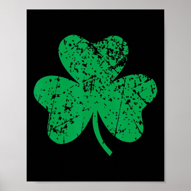 Shamrock St. Patricks Day Ireland Pride Irish Gree Poster (Front)
