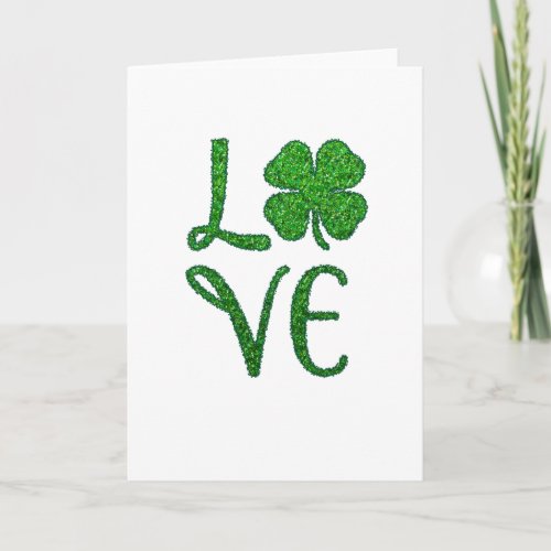Shamrock St Patricks Day Irish Clover Card