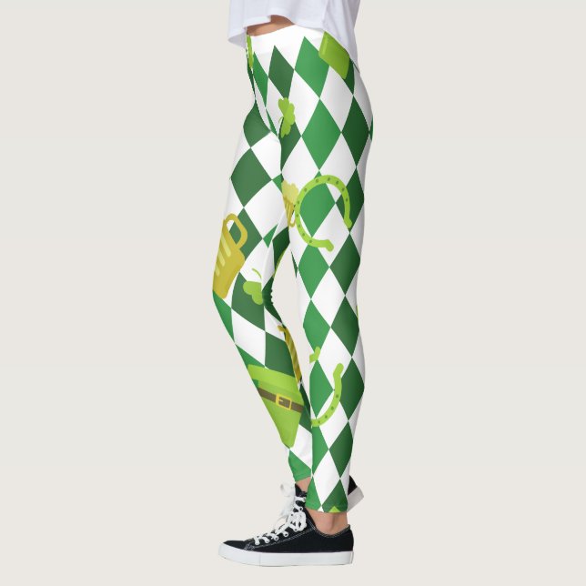  Shamrock St. Patrick's Day Leggings (Left)