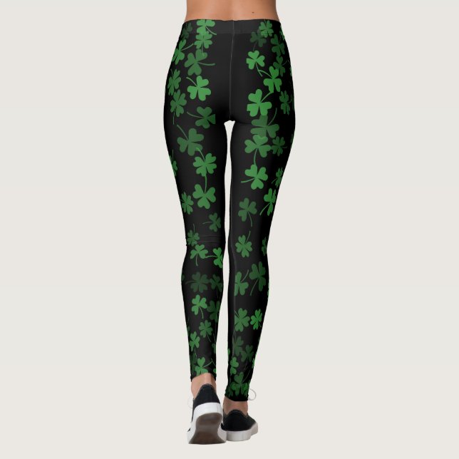  Shamrock St. Patrick's Day Leggings (Back)