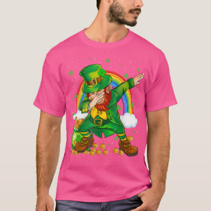 Shamrock St Patricks Day Men Women Kids Dabbing Le T-Shirt