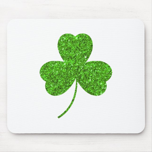Shamrock St. Patrick's Day Mouse Pad (Front)
