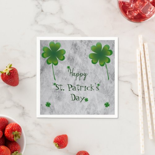 Shamrock St Patricks Day Napkins