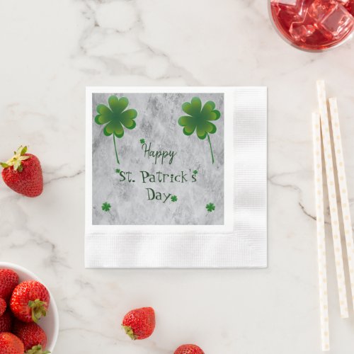 Shamrock St Patricks Day Napkins