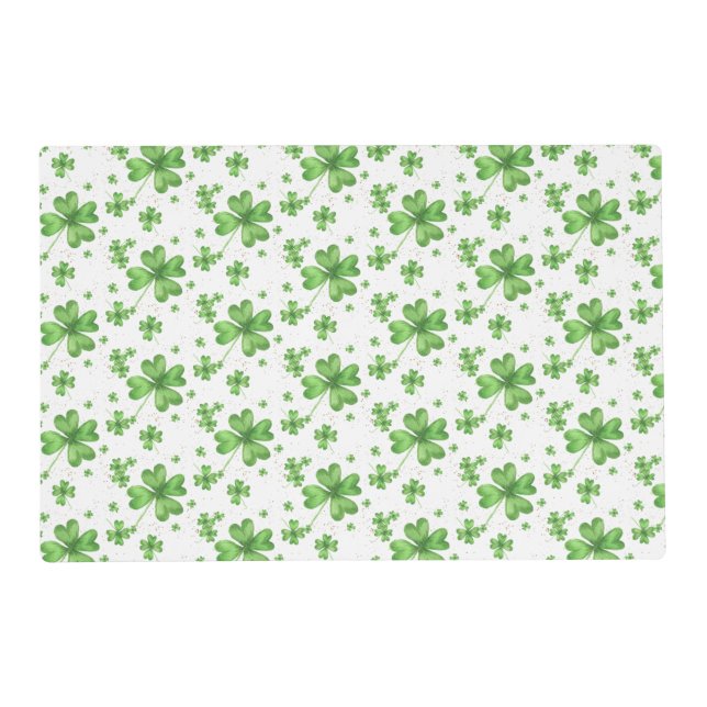 Shamrock St Patrick's Day Placemat (Front)