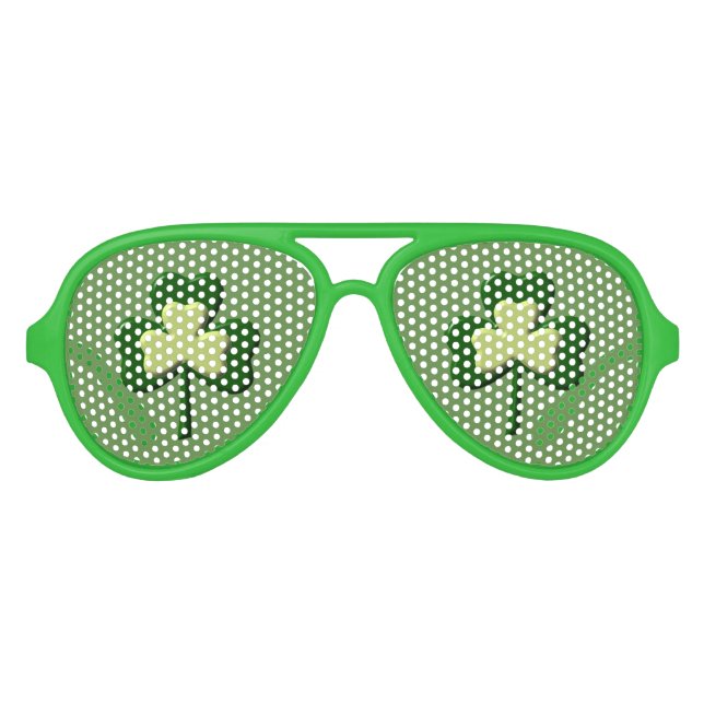 Shamrock St. Patrick's Day Sunglasses (Front)