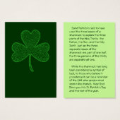 Shamrock St. Patrick's Day Wallet Cards (Front & Back)