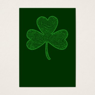 Shamrock St. Patrick's Day Wallet Cards