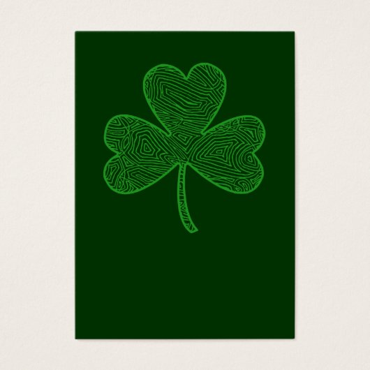 Shamrock St. Patrick's Day Wallet Cards (Front)
