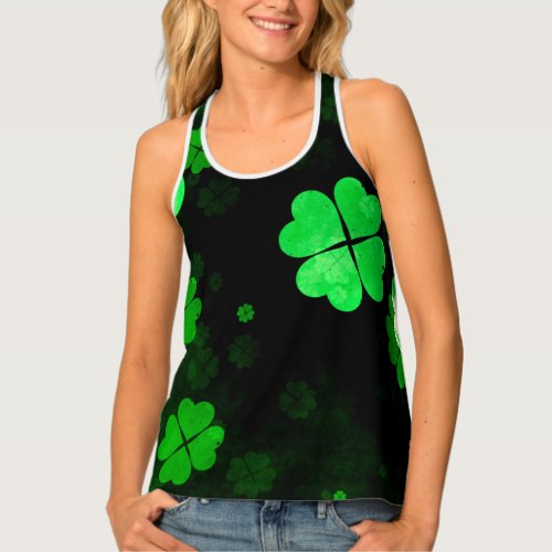 Shamrock St Patricks Tank Top