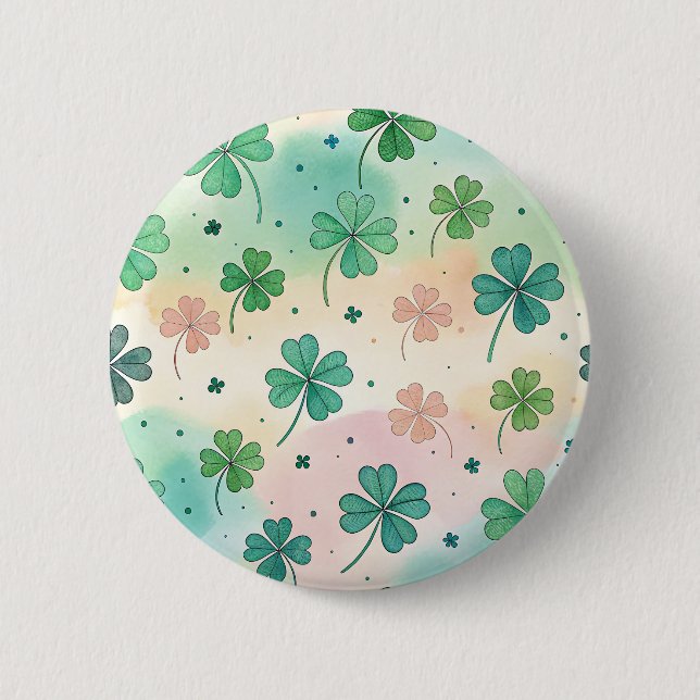 Shamrock Stickers Button (Front)