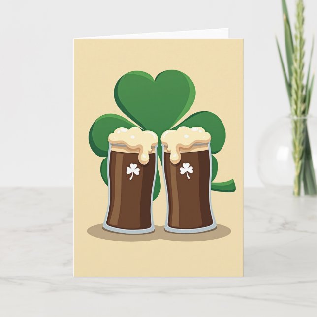 Shamrock Stout Celebration Card (Front)