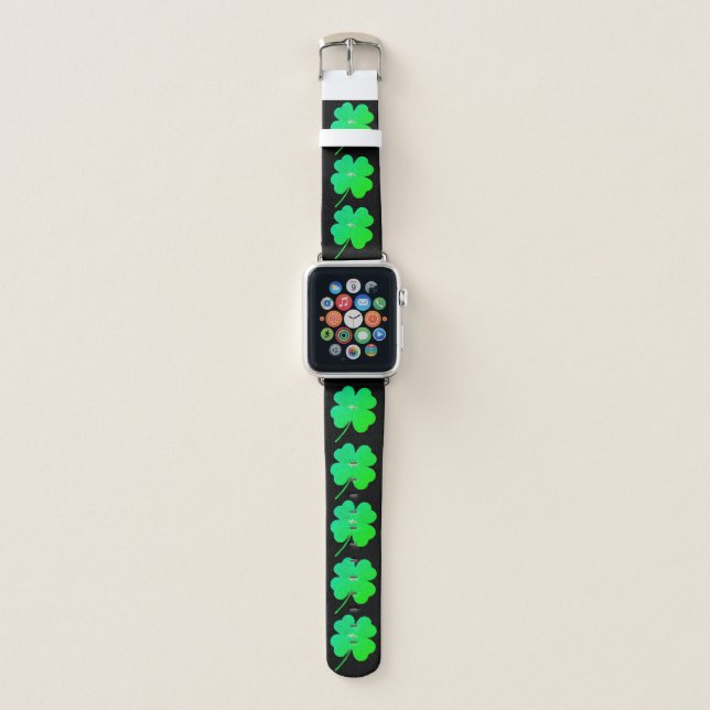 Shamrock Surprise St. Patty's Day 4Kevin Apple Watch Band (Front)