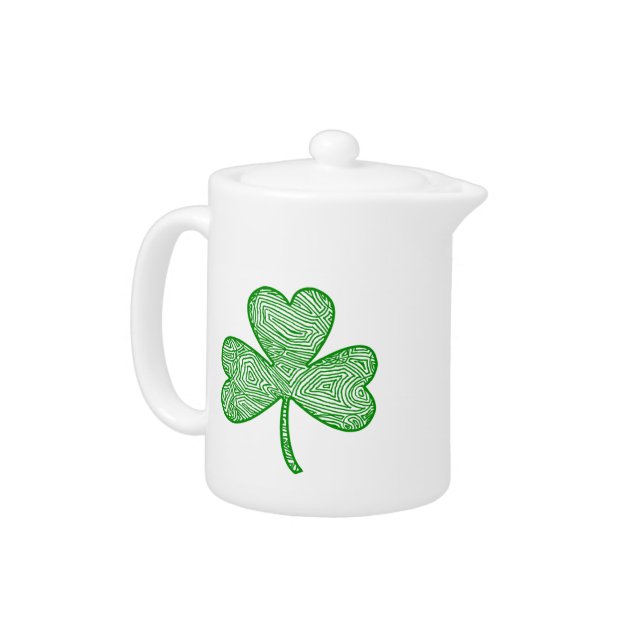 Shamrock Teapot (Left)