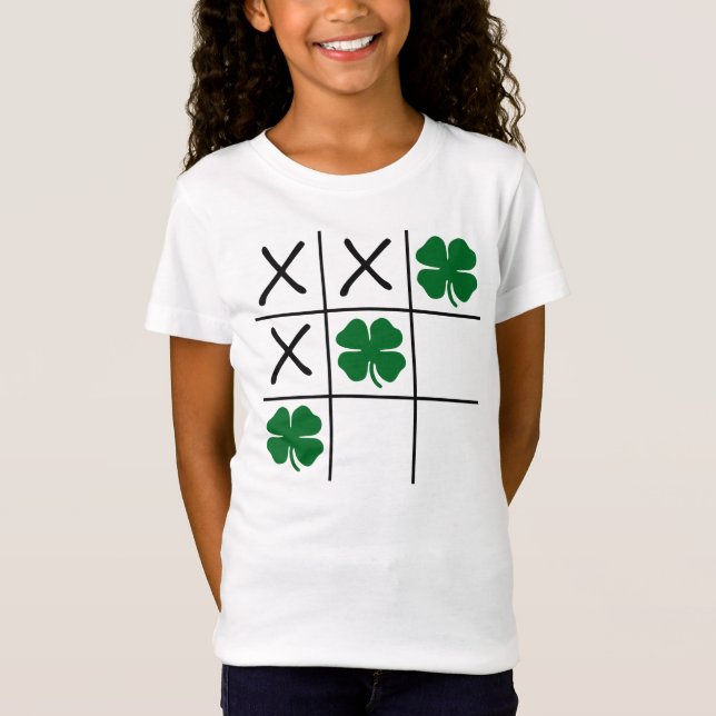 Shamrock Tic Tac Toe T-Shirt (Front)