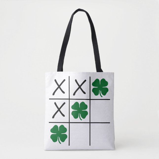 Shamrock Tic Tac Toe Tote Bag (Front)
